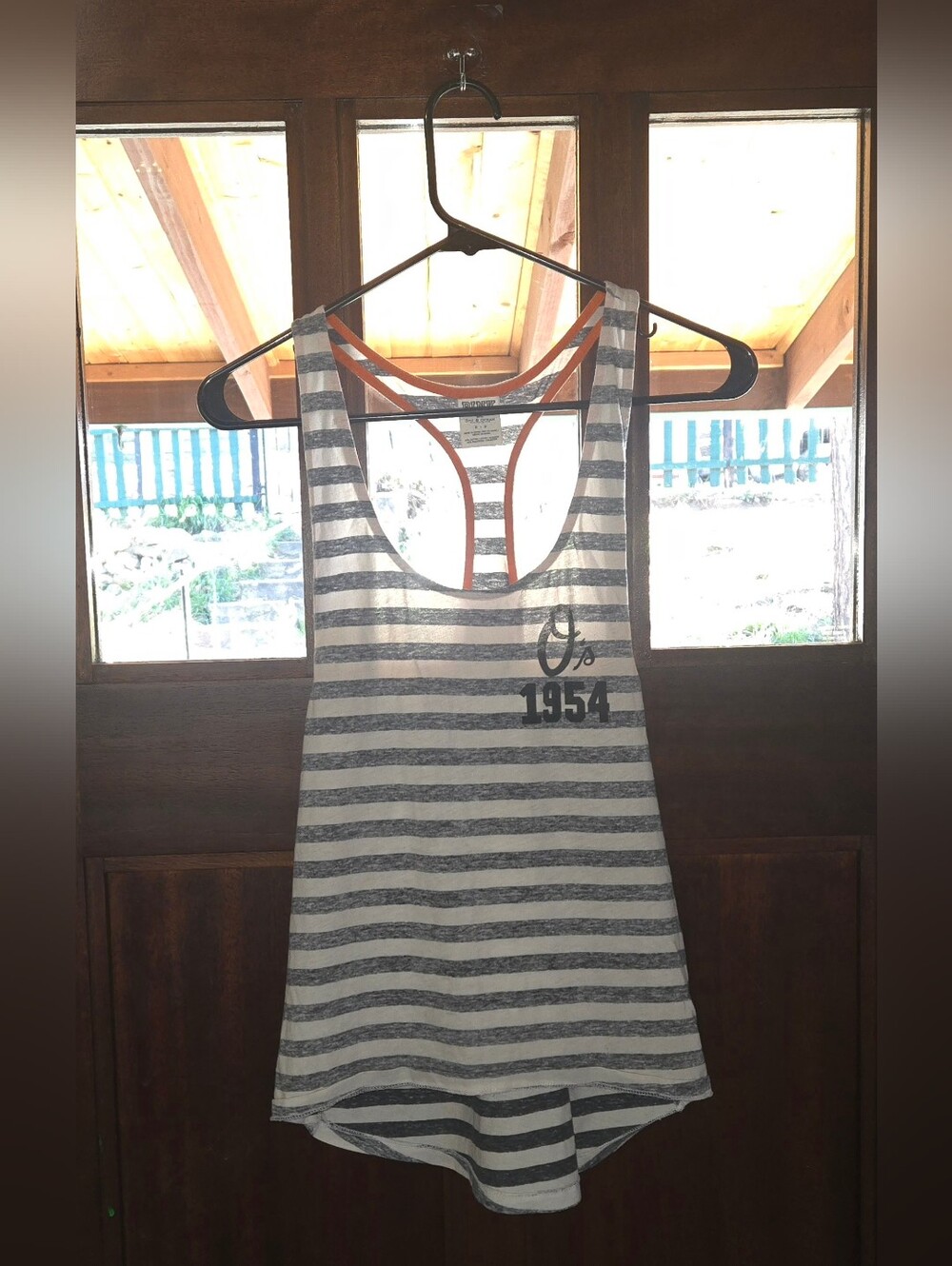 PINK Victoria’s Secret 5th & Ocean Orioles Racerback Tank Top Size Small